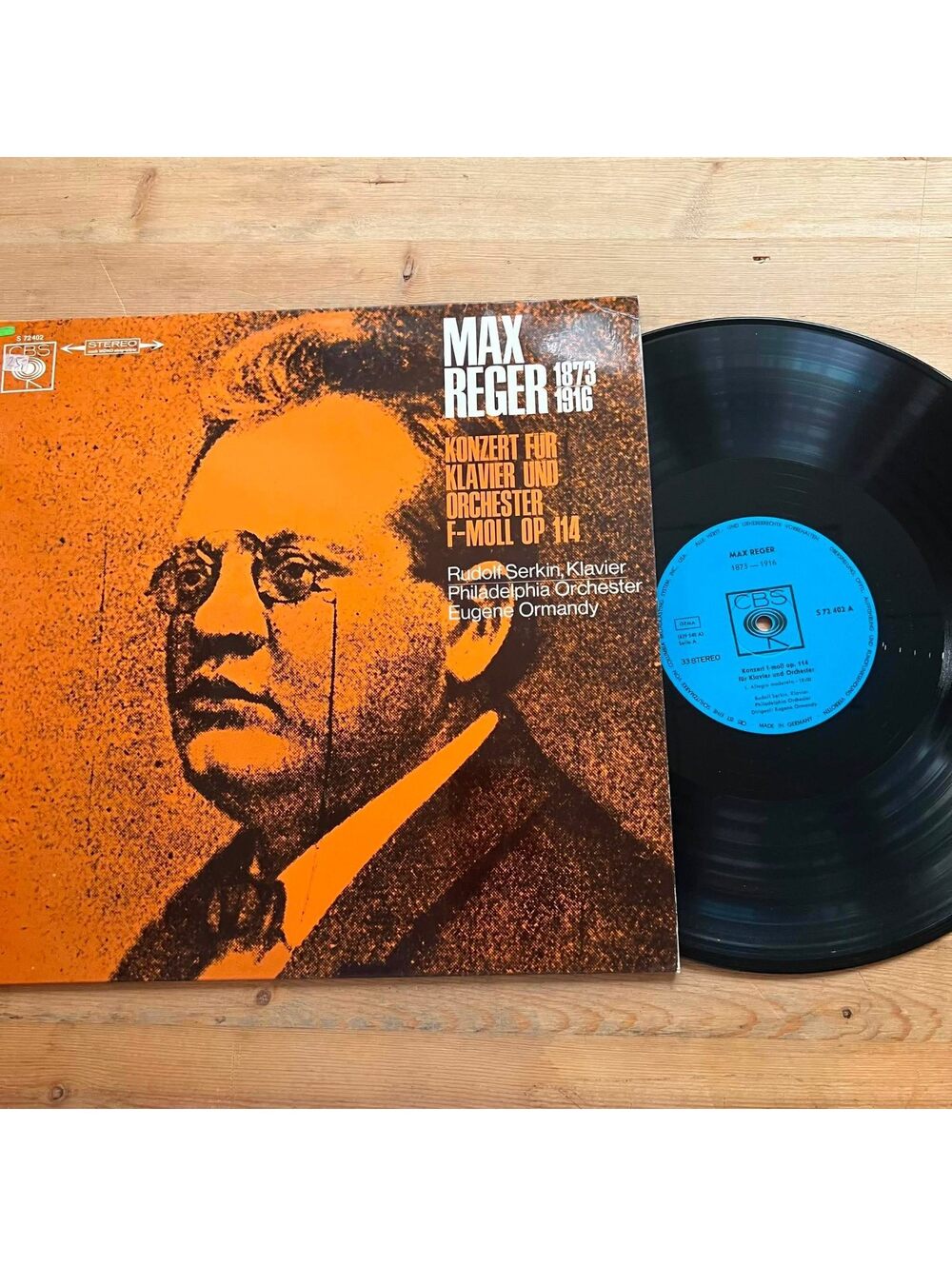 Max Reger - Konzer Fur-Klavier Und Orchester F-Moll OP 114 33rpm VG+ VR20